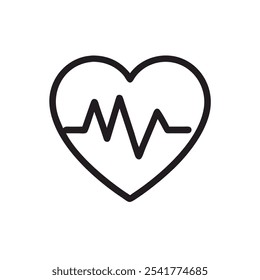 heartbeat icon vector illustration style