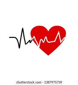 heartbeat icon vector. modern concept design 