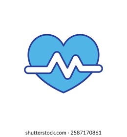 Heartbeat icon vector stock illustration