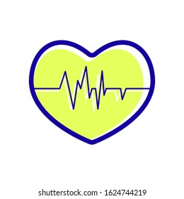 Heartbeat icon vector symbol design