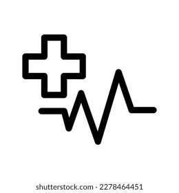 Heartbeat Icon Vector Symbol Design Illustration