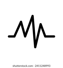 Icono de latido Símbolo de diseño Ilustración de diseño