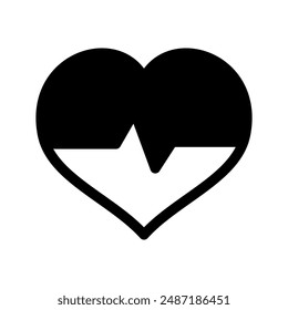 Heartbeat Icon Vector Symbol Design Illustration