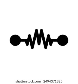 Heartbeat Icon Vector Symbol Design Illustration