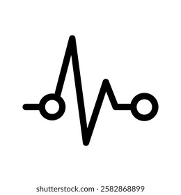 Heartbeat Icon Vector Symbol Design Illustration