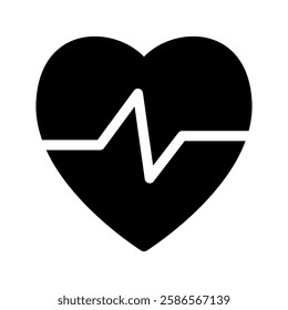 Heartbeat Icon Vector Symbol Design Illustration