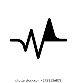 Ilustración de diseño de símbolo de Vector de icono de ritmo cardíaco
