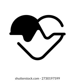 Ilustração de design de símbolo de vetor de ícone de pulsação