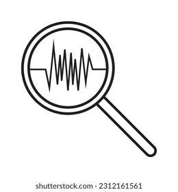 heartbeat icon vector template illustration logo design