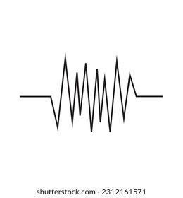 heartbeat icon vector template illustration logo design
