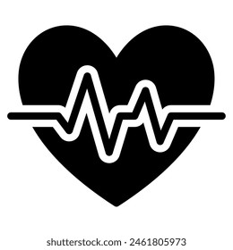 Heartbeat icon for web, app, infographic, etc