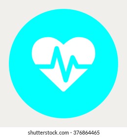 Heartbeat icon.Medical Icons. Vector illustration.