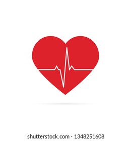Heartbeat line background