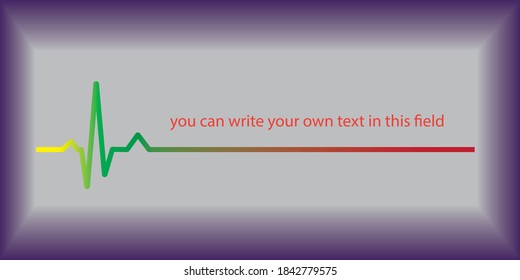 Heartbeat line. Cardiogram. Electrocardiogram. Vector illustration.