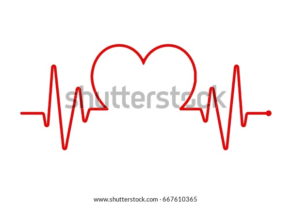 心臓心臓の心臓 心律動心電図 ベクターイラスト のベクター画像素材 ロイヤリティフリー