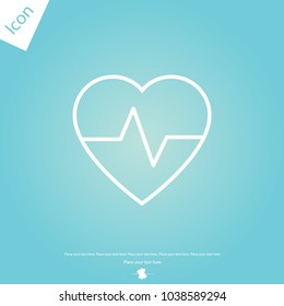 Heartbeat line icon