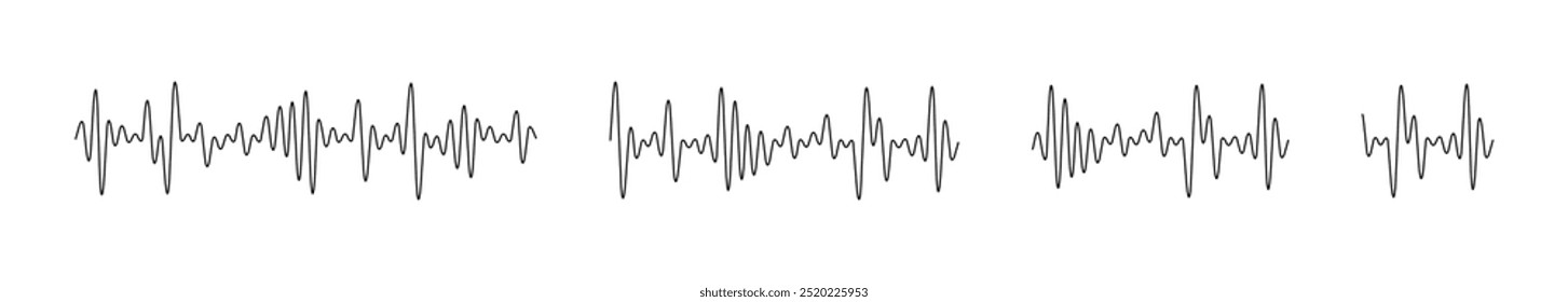 Heartbeat line icon. Medical pulse symbol