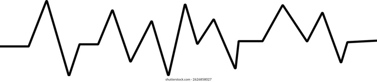 heartbeat line icon set. Cardiovascular Applications. healthcare and medicine. Health and Medicine.  Cardiology Service Continuous