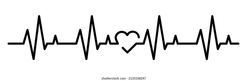  heartbeat line icon vector illustration ,Set of heartbeat icon on  Symbol cardiogram heart logo 