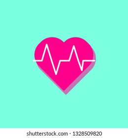 Heartbeat Line Illustration EPS Vector