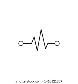 Heartbeat Line Illustration EPS Vector