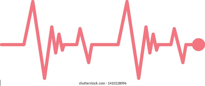 Heartbeat Line Illustration EPS Vector