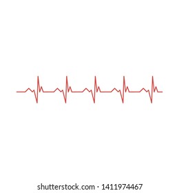 Heartbeat Line Illustration EPS Vector