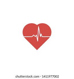 Heartbeat Line Illustration EPS Vector
