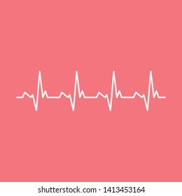 Heartbeat Line Illustration EPS Vector