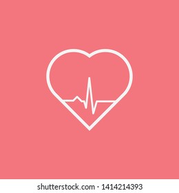 Heartbeat Line Illustration EPS Vector