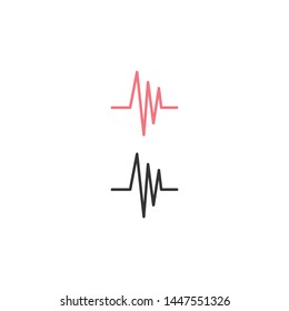Heartbeat Line Illustration EPS Vector