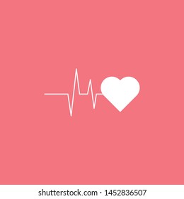 Heartbeat Line Illustration EPS Vector