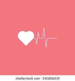 Heartbeat Line Illustration EPS Vector