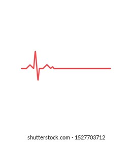 Heartbeat Line Illustration EPS Vector