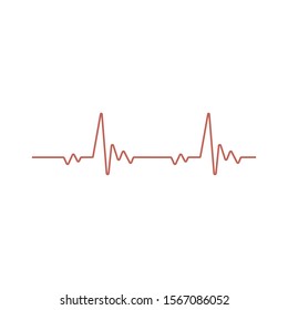 Heartbeat Line Illustration EPS Vector