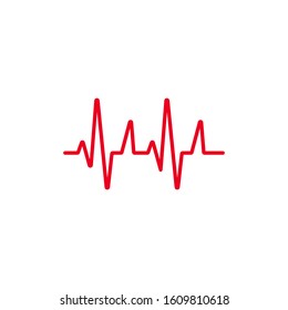 Heartbeat Line Illustration EPS Vector