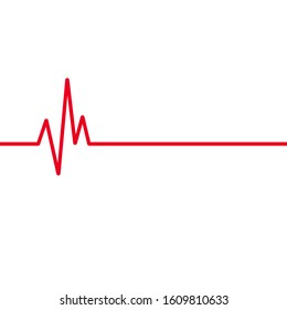 Heartbeat Line Illustration EPS Vector