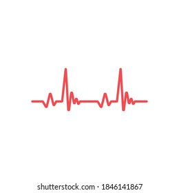Heartbeat Line Illustration EPS Vector