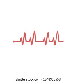 Heartbeat Line Illustration EPS Vector