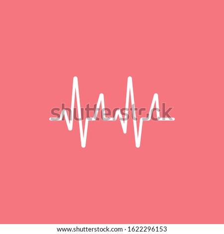 Heartbeat Line Illustration EPS Vector