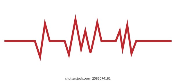 Heartbeat line and Life line icon vector. Cardiogram line ECG and Heart pulse icon vector illustration.