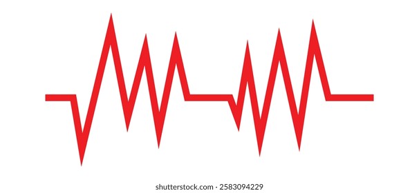 Heartbeat line and Life line icon vector. Cardiogram line ECG and Heart pulse icon vector illustration.