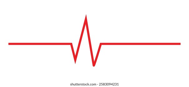 Heartbeat line and Life line icon vector. Cardiogram line ECG and Heart pulse icon vector illustration.