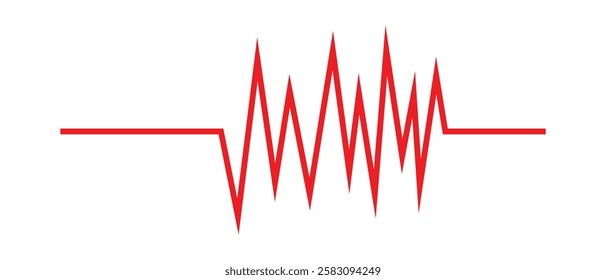 Heartbeat line and Life line icon vector. Cardiogram line ECG and Heart pulse icon vector illustration.