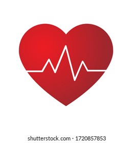 Heart Pulse Icon Vector Illustration Emoji Stock Vector (Royalty Free ...