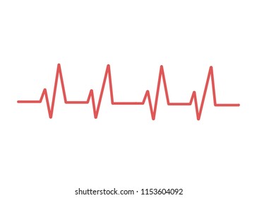 Heartbeat line vector