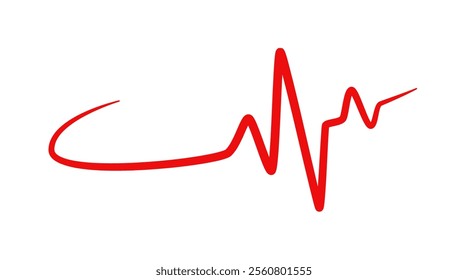 heartbeat line vector heart beat pulse logo