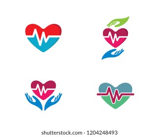 Heartbeat logo illustration
