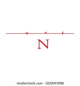 heartbeat logo sign illustration vector design