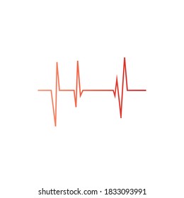 heartbeat logo sign illustration vector design